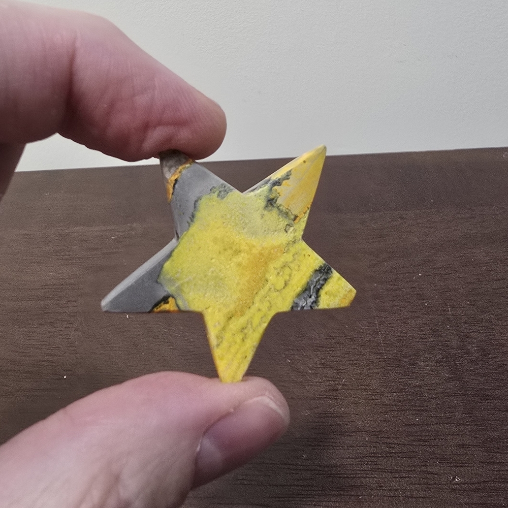 Bumblebee Jasper Crystal Star 10 grams